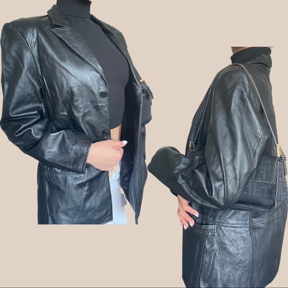 Leather jacket 🖤 - Picture 4 of 4